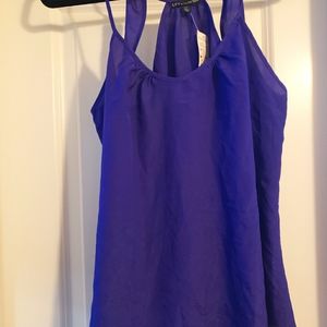 Chiffon tank in purple NWT